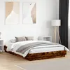 Image de vidaXL Bedframe met LED-verlichting gerookt eikenkleurig 150x200 cm3209790