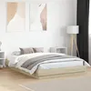 Image de vidaXL Cadre de Lit avec Lumières LED, Sommier à Lattes, Lit Double, Lit Adulte de Chambre à Coucher Intérieur, Moderne, 3209802