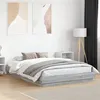 Image de vidaXL Bedframe met LED-verlichting grijs sonoma eikenkleur 120x200 cm3209805