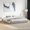 Image de vidaXL Bedframe bewerkt hout grijs sonoma eikenkleurig 200x200 cm3209833