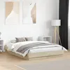 Image de Cadre de lit sans matelas chêne sonoma 140x190 cm