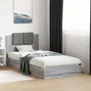 Image de vidaXL Cadre de Lit avec Tête de Lit, Sommier à Lattes, Lit Simple, Lit Adulte de Chambre à Coucher Intérieur, Moderne, 3209980