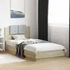 Image de vidaXL Cadre de Lit avec Tête de Lit et Lumières LED, Sommier à Lattes, Lit Simple, Lit Adulte de Chambre à Coucher 3210033