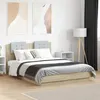 Image de vidaXL Cadre de Lit avec Tête de Lit et Lumières LED, Sommier à Lattes, Lit Double, Lit Adulte de Chambre à Coucher 3210054