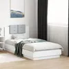 Image de vidaXL Cadre de Lit avec Tête de Lit et Lumières LED, Sommier à Lattes, Lit Simple, Lit Adulte de Chambre à Coucher 3210066