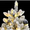 Image de vidaXL Sapin de Noël Artificiel Articulé 300 LED et Boules, Arbre de Noël avec Support, Décoration de Fête avec Lumières 3210177