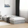 Image de vidaXL Cadre de Lit, Lit Simple avec Sommier à Lattes, Lit Adulte, Meuble de Chambre à Coucher, Moderne, Sonoma Gris 90x190 839635