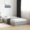 Image de vidaXL Cadre de Lit, Lit Simple avec Sommier à Lattes, Lit Adulte, Meuble de Chambre à Coucher, Moderne, Gris Béton 75x190 839640