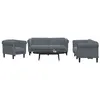 Image de vidaXL 3-delige Loungeset fluweel donkergrijs3209210