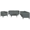 Image de vidaXL 3-delige Loungeset stof donkergrijs3209230