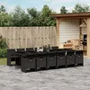 Image de vidaXL Salon de Jardin avec Coussins 12 pcs, Canapés avec Pieds Réglables, Ensemble de Meubles d'Extérieur Patio Terrasse, 3249671