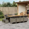 Image de vidaXL 13-delige Tuinset met kussens poly rattan grijs3210626
