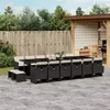Image de vidaXL Salon de Jardin avec Coussins 12 pcs, Canapés de Patio, Ensemble de Meubles, Mobilier de Terrasse Extérieur, Gris 3260667