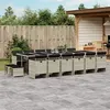 Image de vidaXL Ensemble à Manger de Jardin avec Coussins 17 pcs, Table et Chaise de Terrasse, Meubles de Patio 3210647