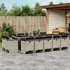 Image de vidaXL Ensemble à Manger de Jardin avec Coussins 17 pcs, Table et Chaise de Terrasse, Meubles de Patio 3210707