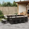 Image de Salon de jardin vidaxl noir 13 pieces rotin 220 x 106 x 73 cm