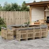 Image de vidaXL 13-delige Tuinset met kussens poly rattan gemengd beige3211044