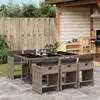 Image de vidaXL Ensemble à Manger de Jardin et Coussins 7 pcs, Chaises à Manger avec Accoudoirs, Ensemble de Meubles avec Table, 3211088