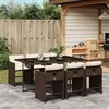 Image de vidaXL Ensemble à Manger de Jardin et Coussins 7 pcs, Chaises à Manger avec Accoudoirs, Ensemble de Meubles avec Table, 3211089