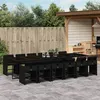 Image de vidaXL Ensemble à Manger de Jardin Coussins 13 pcs, Chaises à Manger avec Accoudoirs, Ensemble de Meubles avec Table, 3211123