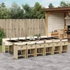 Image de vidaXL Ensemble à Manger de Jardin et Coussins 13 pcs, Chaises à Manger avec Accoudoirs, Ensemble de Meubles avec Table, 3211126