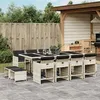 Image de vidaXL Ensemble à Manger de Jardin avec Coussins 13 pcs, Table et Chaise de Terrasse, Meubles de Patio, Mobilier 3211163