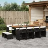 Image de vidaXL Ensemble à Manger de Jardin Coussins 13 pcs, Chaises à Manger avec Accoudoirs, Ensemble de Meubles avec Table, 3211167