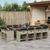 Image de vidaXL Ensemble à Manger de Jardin avec Coussins 13 pcs, Table et Chaise de Terrasse, Meubles de Patio, Mobilier 3211223