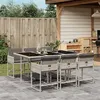 Image de vidaXL 7-delige Tuinset met kussens poly rattan grijs3211271