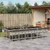 Image de vidaXL Ensemble à Manger de Jardin avec Coussins 13 pcs, Table et Chaise de Terrasse, Meubles de Patio 3211307