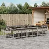 Image de vidaXL Ensemble à Manger de Jardin avec Coussins 17 pcs, Table et Chaise de Terrasse, Meubles de Patio 3211427