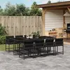 Image de vidaXL Ensemble à Manger de Jardin avec Coussins 9 pcs, Table et Chaises à Dossier Rabattable, Meubles d'Extérieur Patio 3211459