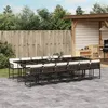 Image de vidaXL Salon de Jardin avec Coussins 10 pcs, Canapés de Patio, Ensemble de Meubles, Mobilier de Terrasse Extérieur, Beige 3260196