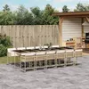 Image de vidaXL Salon de Jardin avec Coussins 13 pcs, Canapés de Terrasse, Ensemble de Meubles de Patio, Mobilier d'Extérieur, Beige 3223952
