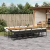Image de vidaXL Salon de Jardin avec Coussins 12 pcs, Canapés de Patio, Ensemble de Meubles, Mobilier de Terrasse Extérieur, Beige 3260665