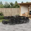Image de vidaXL Ensemble à Manger de Jardin avec Coussins 15 pcs, Table et Chaises à Dossier Rabattable, Meubles d'Extérieur Patio 3211531