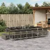Image de vidaXL Bois de Pin Salon de Jardin 11 pcs avec Coussins Mobilier de Patio Meubles d'Extérieur Ensemble 3083861