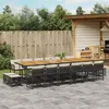 Image de vidaXL Salon de Jardin avec Coussins 9 pcs, Canapés avec Pieds Réglables, Ensemble de Meubles d'Extérieur Patio Terrasse, 3218127