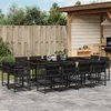 Image de vidaXL 13-delige Tuinset met kussens poly rattan zwart3211579