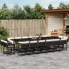 Image de vidaXL Ensemble à Manger de Jardin avec Coussins 17 pcs, Table et Chaises à Dossier Rabattable, Meubles d'Extérieur Patio 3211602