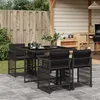 Image de vidaXL Ensemble à Manger de Jardin avec Coussins 5 pcs, Table et Chaises à Dossier Rabattable, Meubles d'Extérieur Patio 3211615