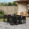Image de vidaXL Ensemble à Manger de Jardin avec Coussins 7 pcs, Table et Chaises à Dossier Rabattable, Meubles d'Extérieur Patio 3211627