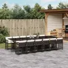 Image de vidaXL Salon de Jardin avec Coussins 11 pcs, Canapés de Terrasse, Ensemble de Meubles de Patio, Mobilier d'Extérieur, Beige 3260210