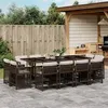 Image de vidaXL 13-delige Tuinset met kussens poly rattan bruin3211761