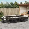 Image de vidaXL Salon de Jardin avec Coussins 14 pcs, Canapés avec Pieds Réglables, Ensemble de Meubles d'Extérieur Patio Terrasse, 3223959
