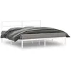 Image de vidaXL Bedframe met hoofdbord metaal wit 193x203 cm355420
