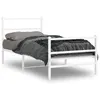 Image de vidaXL Bedframe met hoofd- en voeteneinde metaal wit 90x190 cm355424