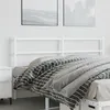 Image de vidaXL Hoofdbord 150 cm metaal wit355448