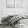 Image de vidaXL Tête de lit métal blanc 180 cm 355450