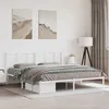 Image de vidaXL Bedframe met hoofdbord metaal wit 183x213 cm355615
